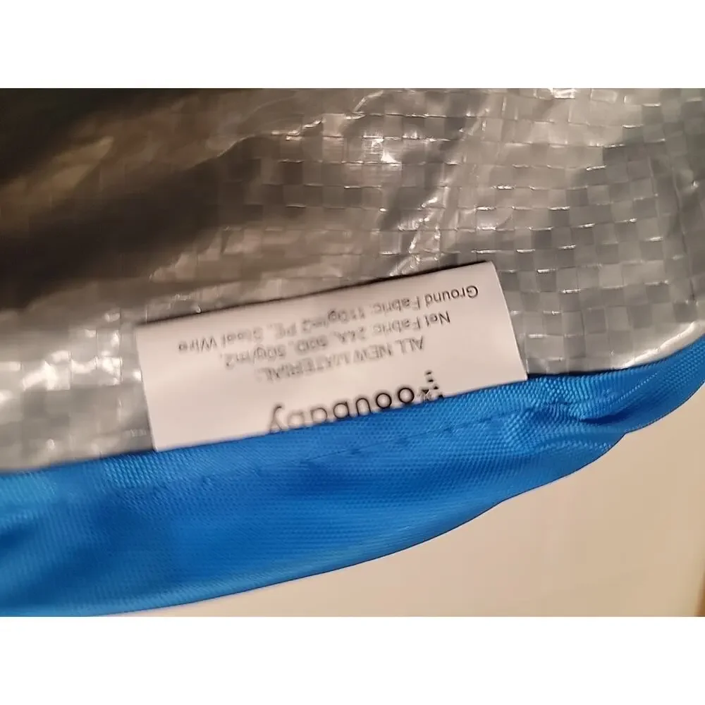 Pop Up Mesh Pet Tent Black Net Blue Trim - New In Case 47.25x24.80x19.68